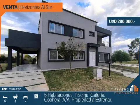 Venta Casa 5 habitaciones Galeria Piscina Horizontes al Sur