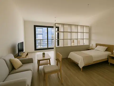 Venta departamento monoambiente con balcón amplio y amenities  en barrio República de la Sexta