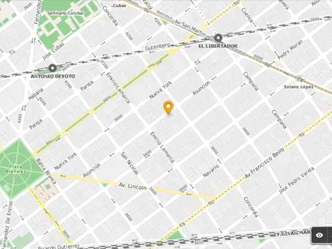 Terreno  Plaza Arenales Frente 13mts Fondo 39mts en Villa Devoto