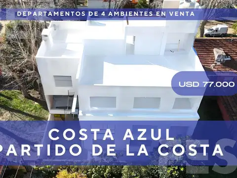 Departamentos en Venta de 3 Ambientes Costa Azul Partido de La Costa