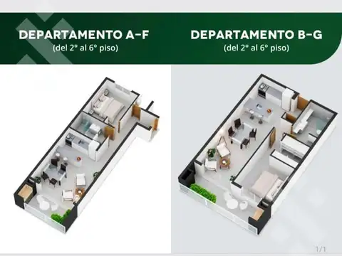Departamento en Venta de 3 ambientes