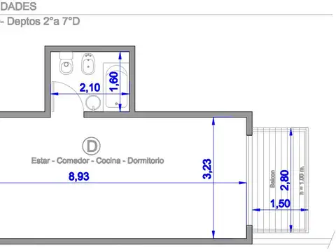 Departamento en Venta de Monoambiente