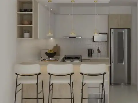 Dpto 1 dormitorio a una cuadra del mar con cochera