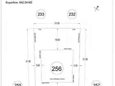 Terreno en Venta de 642,0 m2