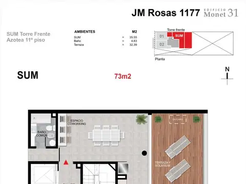 Departamento en Venta de Monoambiente