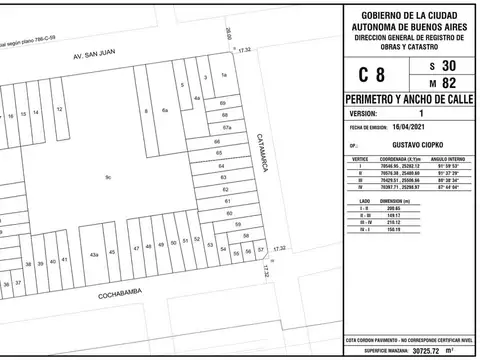 Lote - Venta - San Cristobal - 2300 vendibles