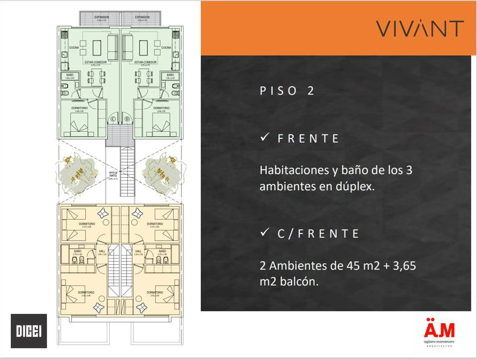 Departamento 3 amb, 95m² con balcón terraza — San Jose