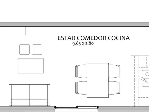 Departamento en Venta de Monoambiente