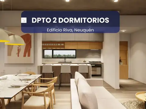 Dpto 2 dormitorios en venta, Edificio Riva,Neuquén