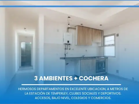 Departamento en Temperley, a estrenar, balcón, sum, parrilla, APTO CREDITO, PERMUTA