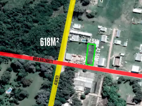 Terreno en venta - 14x42 mts - 618mts2 - Carmen De Areco