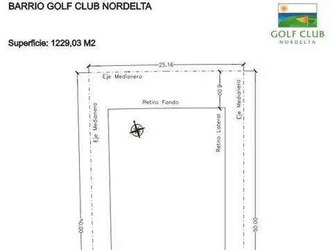 Terreno en Venta de 1229,0 m2