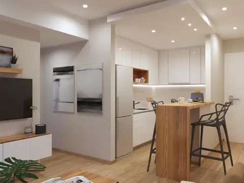 Departamento 2 ambientes con 1 baño