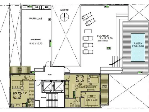 Departamento en Venta de 1 dormitorio