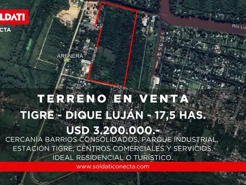 Terreno en Dique Lujan