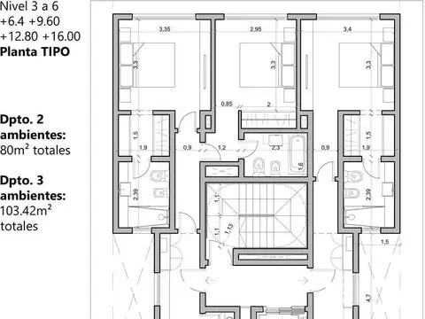 Departamento en Venta de 1 dormitorio