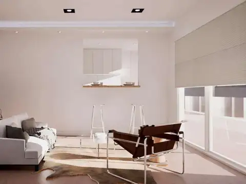 Departamento 2 ambientes con 2 baños