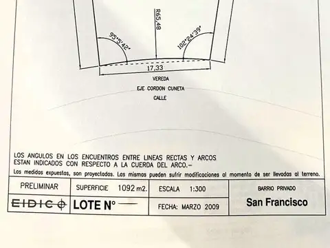 A Laguna - Norte a NorOste - San Francisco, Villanueva