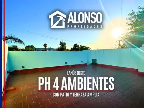 PH 4 AMBIENTES CON PATIO EN VENTA EN LANÚS OESTE