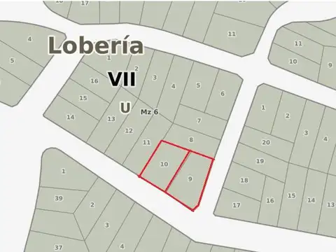 Terreno en Venta de 1424,0 m2