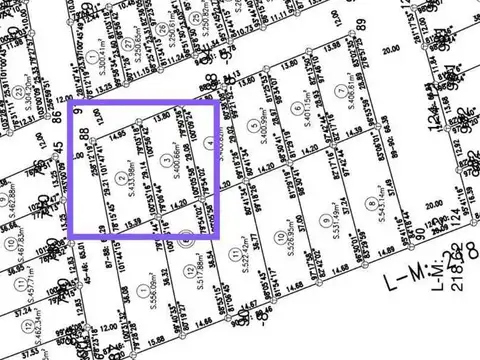 Terreno en Venta de 840,0 m2