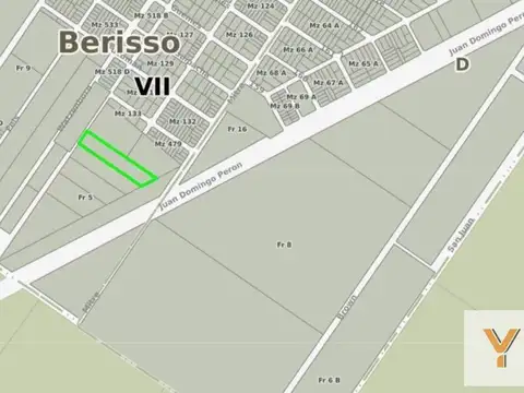 Terreno en Venta en Berisso, USD 21.000