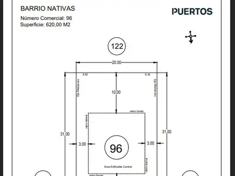 PUERTOS DEL LAGO LOTE VENTA NATIVA 85.000 Y CUOTAS