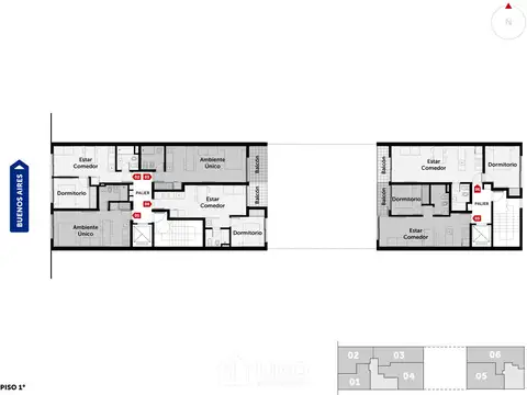 Buenos Aires 1400, Piso 6