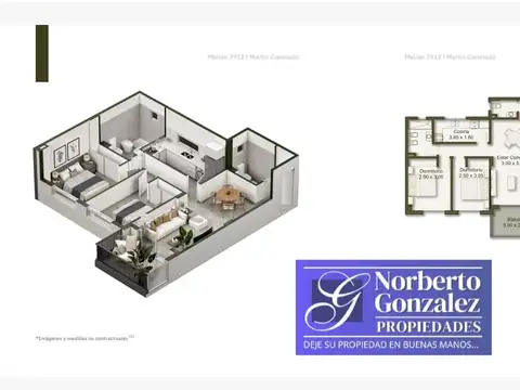 Departamento en Venta de 2 dormitorios