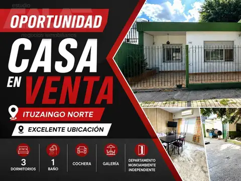 Casa en Venta en Ituzaingo, USD 80.000