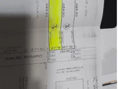 Terreno en Venta 67  mts Frente
