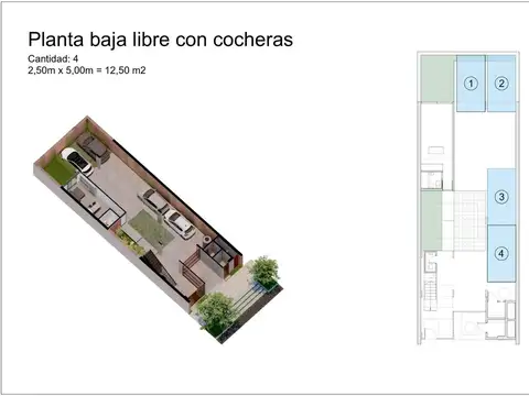 Departamento Monoambiente con 1 baño