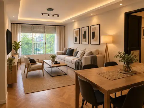VENTA 5 Ambientes en las cañitas a remodelar - 118 metros cuadrados, apto credito, Balcon al Frente