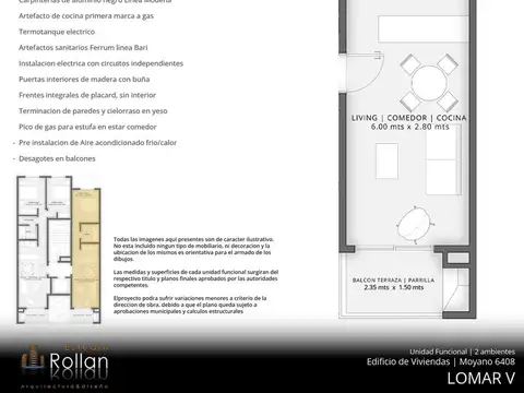 DEPTO 2 AMB BALCON Y PARILLA CIUDAD JARDIN PALOMAR