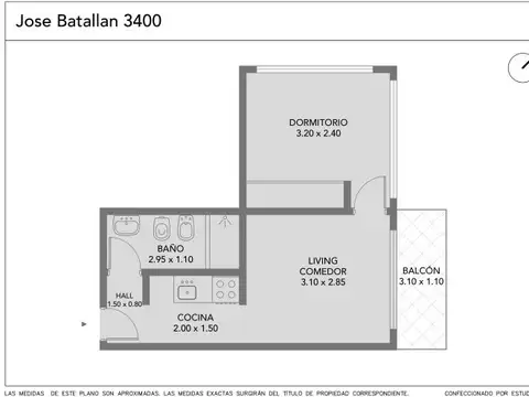 Departamento en Venta de 2 ambientes