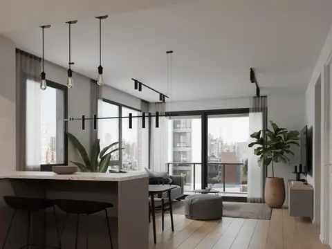 Departamento 3 ambientes con 2 baños