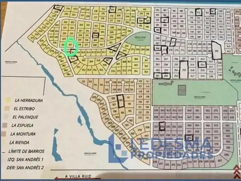 Lote de 2054 m2 en Club de campo Chacras de San Andres