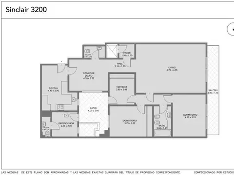 Departamento en Venta de 4 ambientes