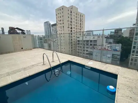 Dos ambientes con cochera y pileta VENTA- Palermo - Balcón soleado al frente