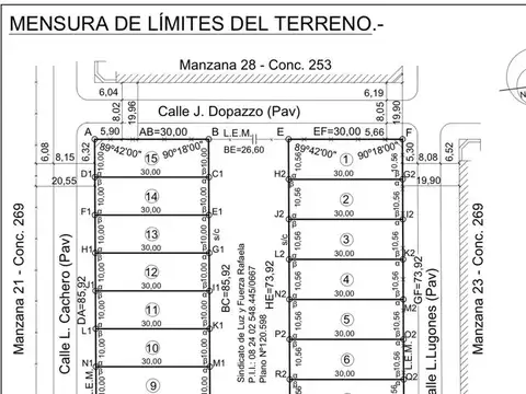 Terreno en Venta en Rafaela, USD 41.000