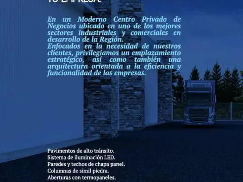 Galpon en Venta A Estrenar