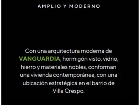 Departamento en Venta en Villa Crespo, USD 60.000