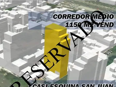 *RESERVADO* Terreno en Loria y San Juan, 1150 m2 vendibles
