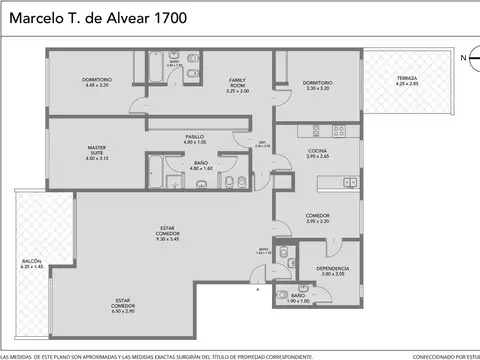 Departamento 4 ambientes con 2 baños