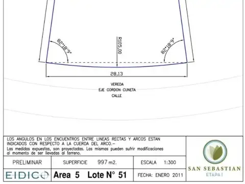 San Sebastian - Area 5 - Lote