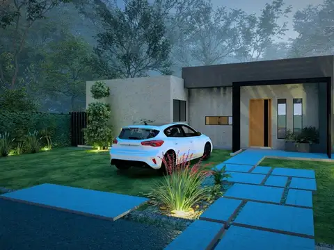 Casa 2 ambientes con 2 baños