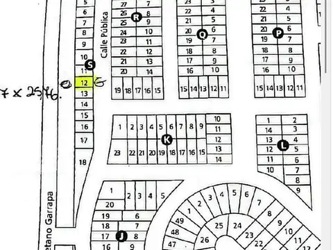 VENTA LOTE/PASEO DEL ESTE/ FRENTE ESTE