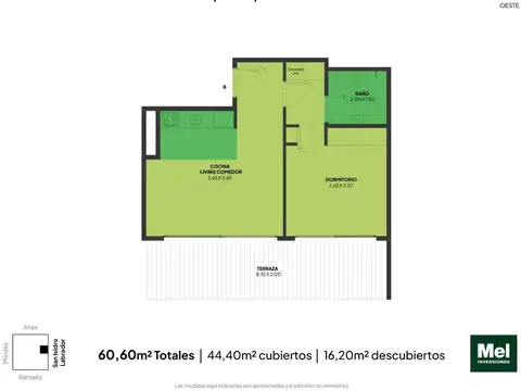 San Isidro Labrador 4556 , Piso 7
