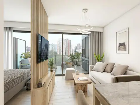 Departamento 2 ambientes con 1 baño