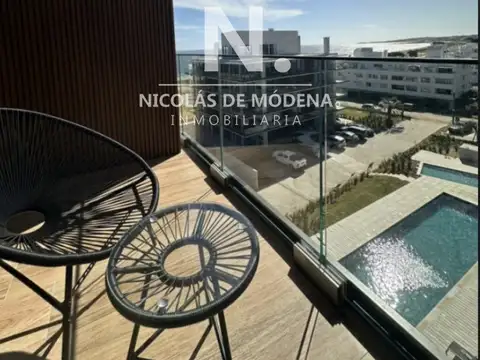 En venta apartamento de 1 dormitorio, con vista hermosa desde su balcon en Mansa